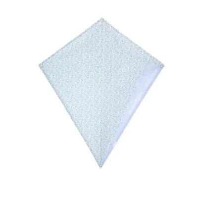 A light blue diamond-shaped kite with a subtle white pattern and a white edge on one side, perfect as a fun addition to Easter basket fillers, shown against a plain white background.