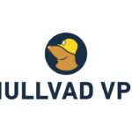 Mullvad VPN "mole" logo, with dark blue "Mullvad VPN" text on white background