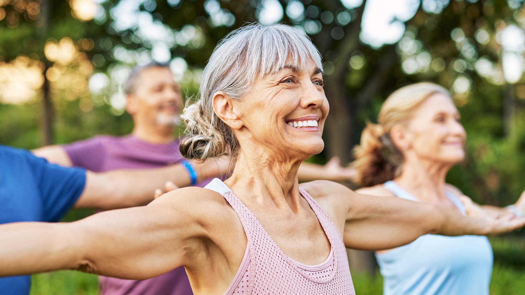 elderly woman exercising