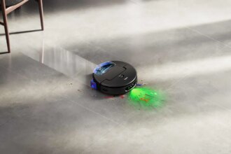 Dyson Spot+Scrub with green LED illumination