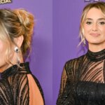 Lainey Wilson wears Zuhair Murad at the World Premiere for Disney+'s "Hannah Montana 20th Anniversary Special" on March 23 in Los Angeles.