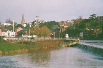 View of city taken with Pentax Auto 110 Super