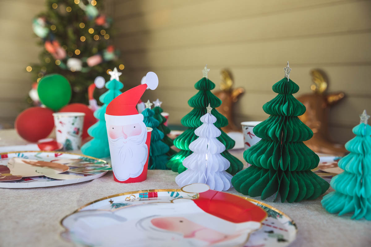 Kimberly Lapides eatsleepwear christmas themed birthday party for 4 year old