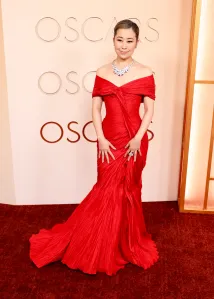 Maggie Kang at the 98th Annual Oscars held at Dolby Theatre on March 15, 2026 in Hollywood, California.