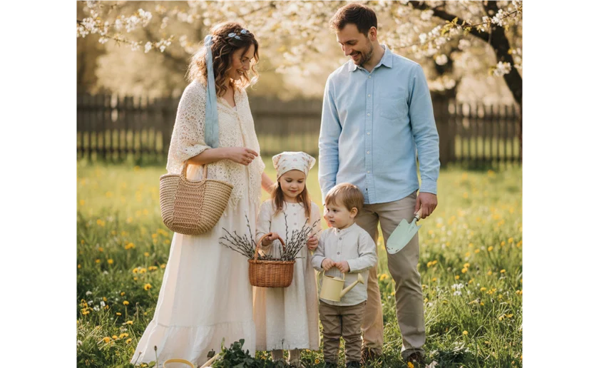 Spring family photo | Skylum Blog