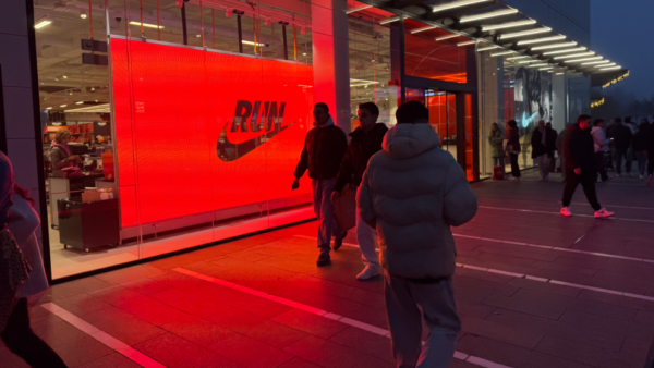 Nike store, Puerto Venecia shopping center in Zaragoza, Spain.