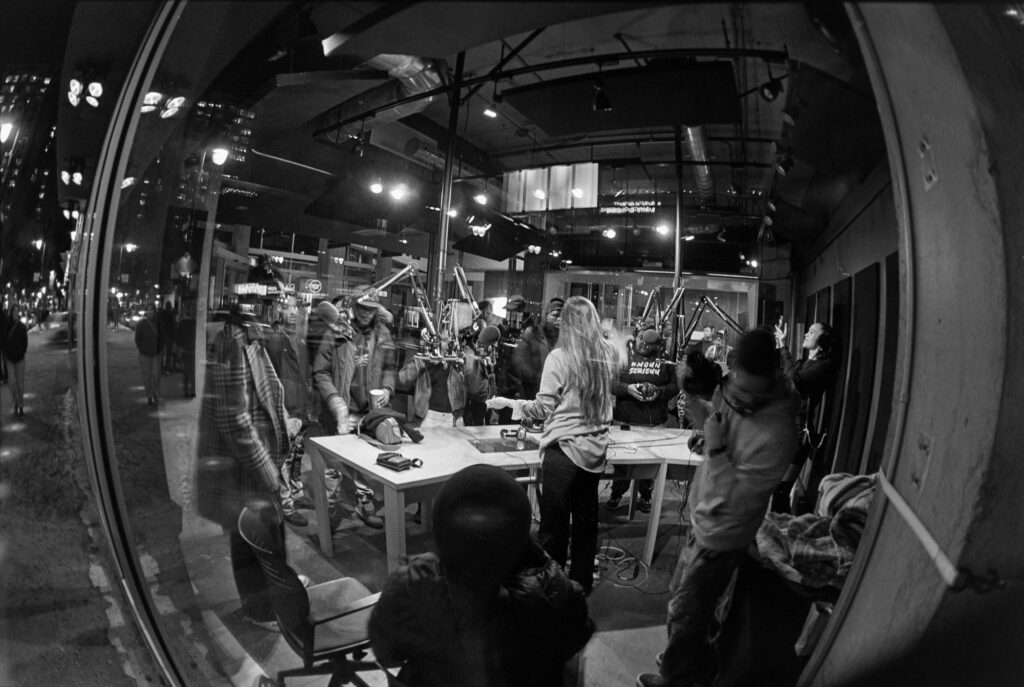 Streetview of a live radio show 